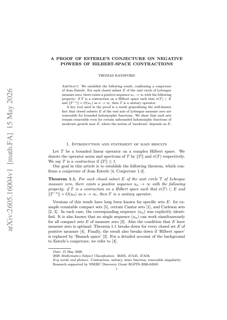First page