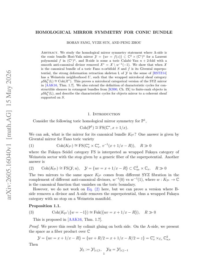 First page