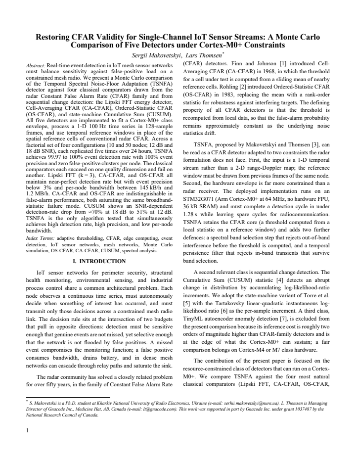 First page