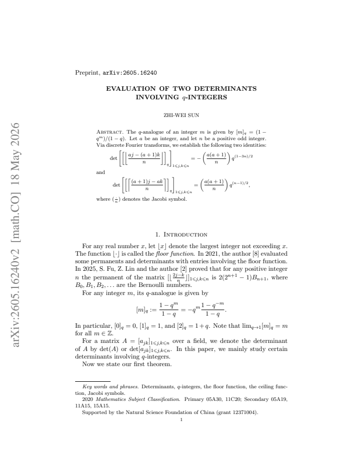 First page