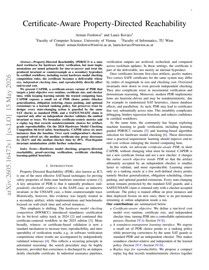 First page
