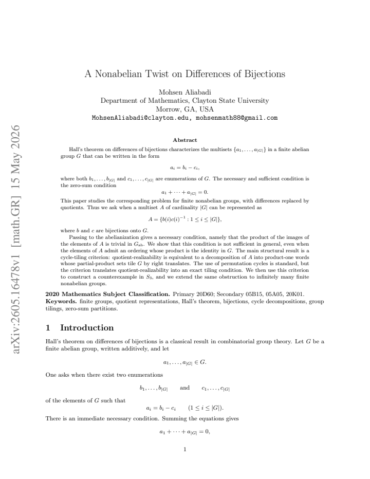 First page