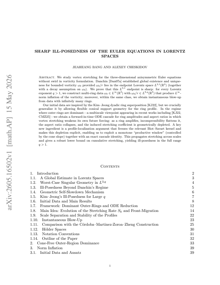 First page