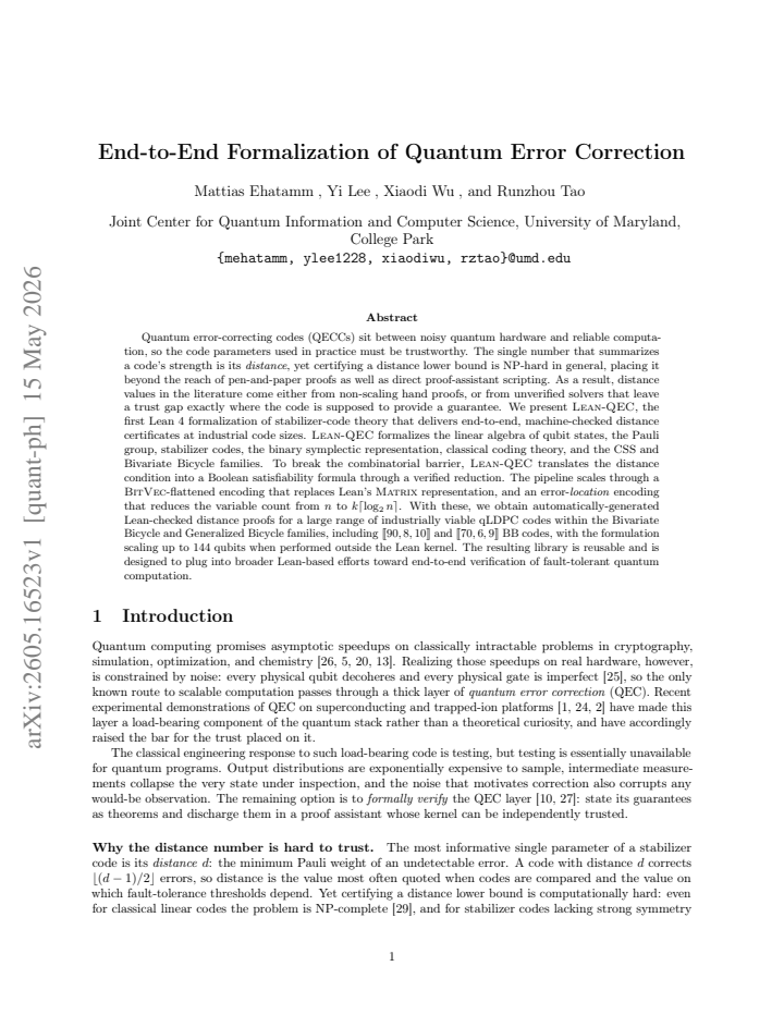 First page