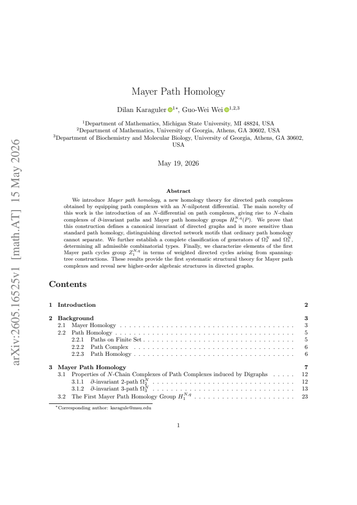 First page