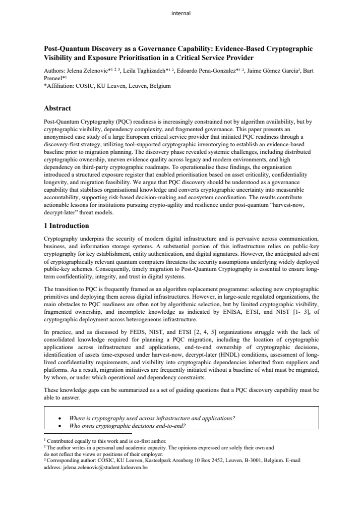 First page