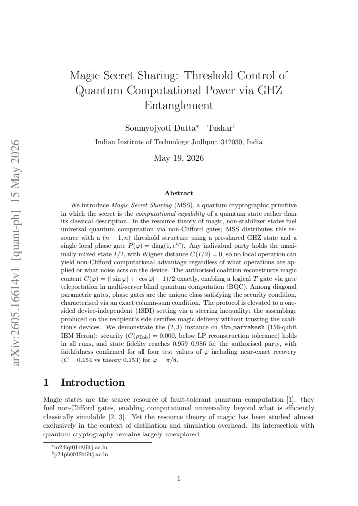 First page