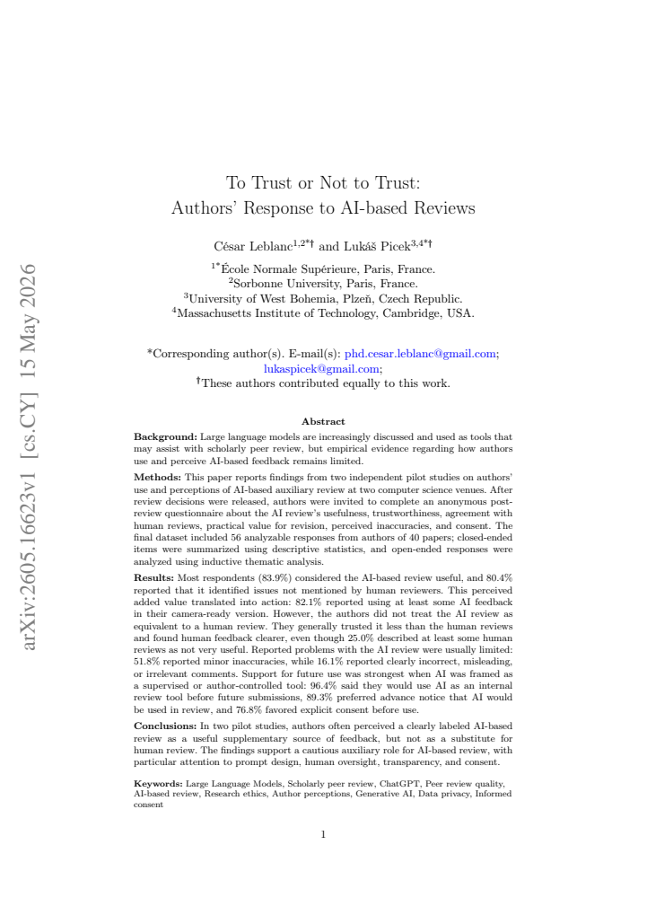 First page