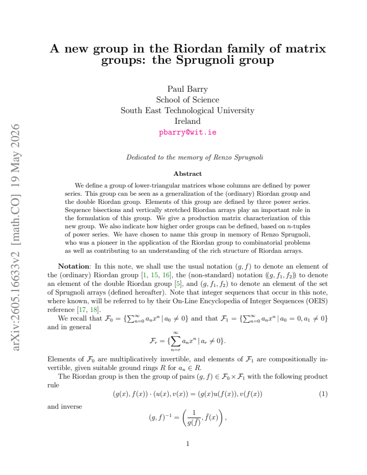 First page
