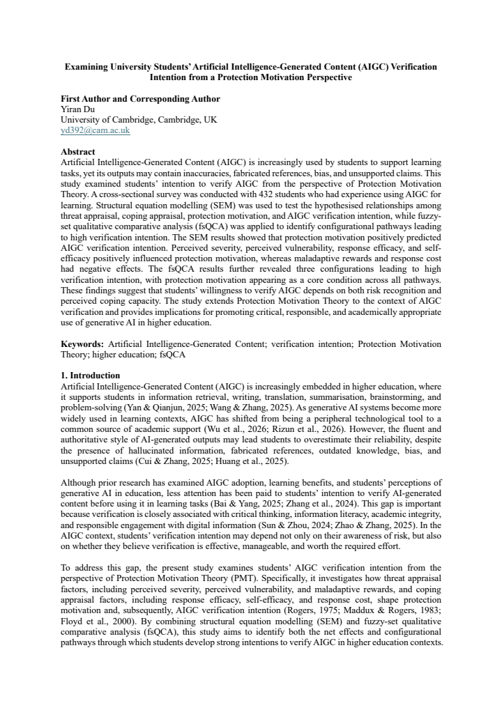 First page