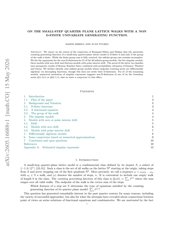 First page