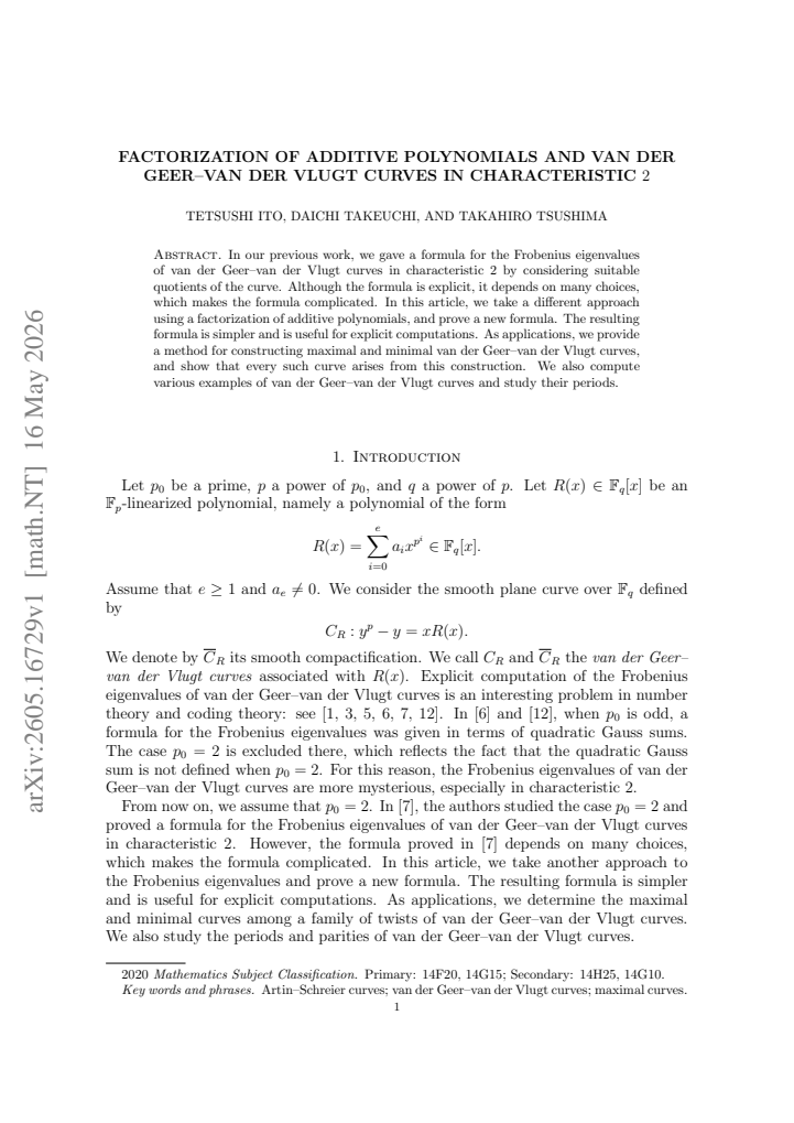 First page