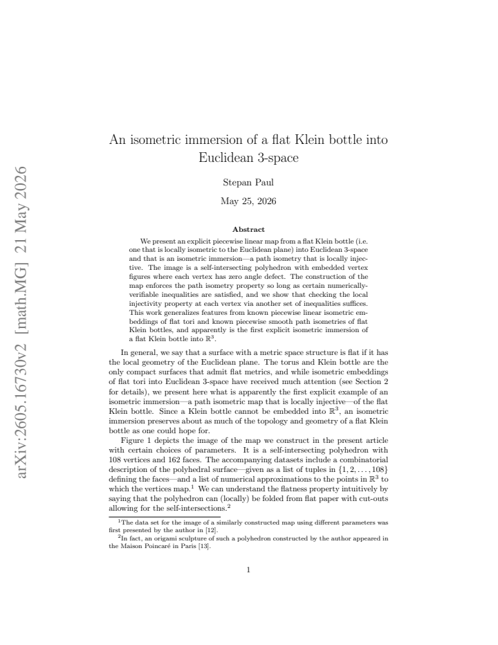 First page