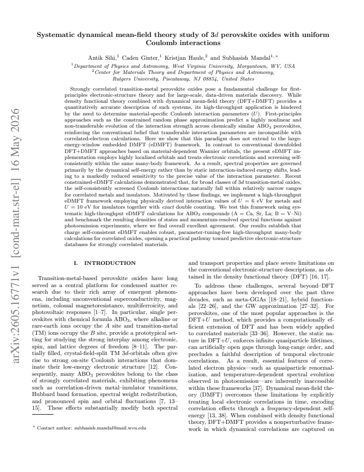 First page