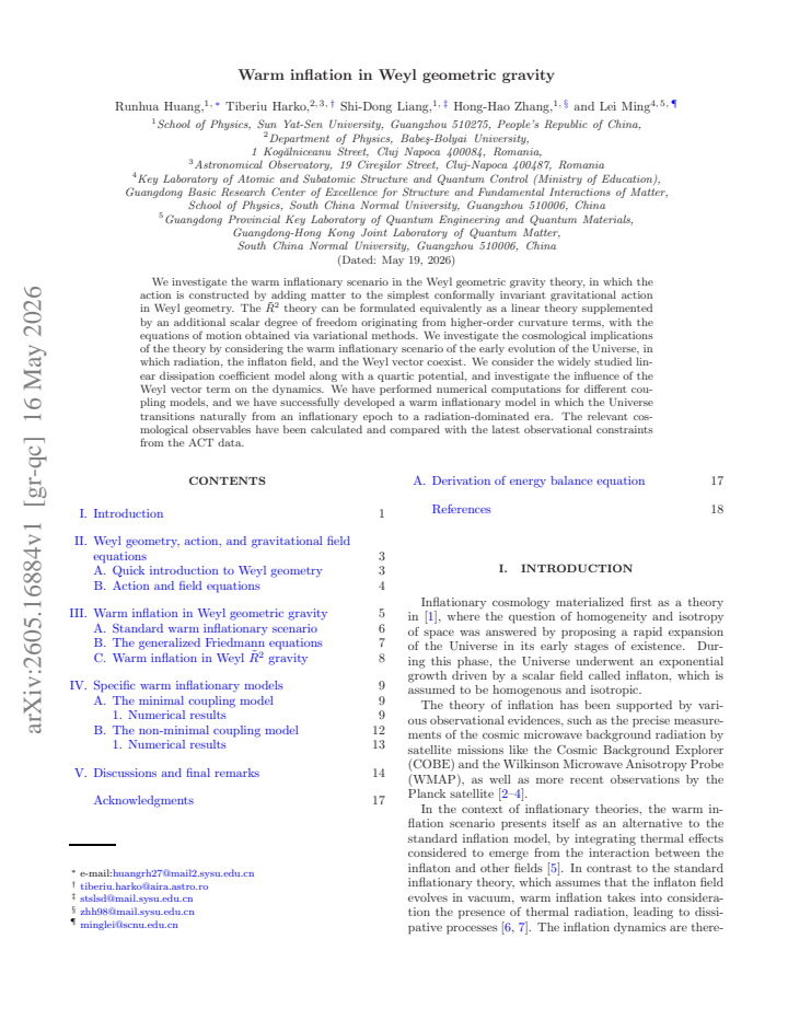 First page