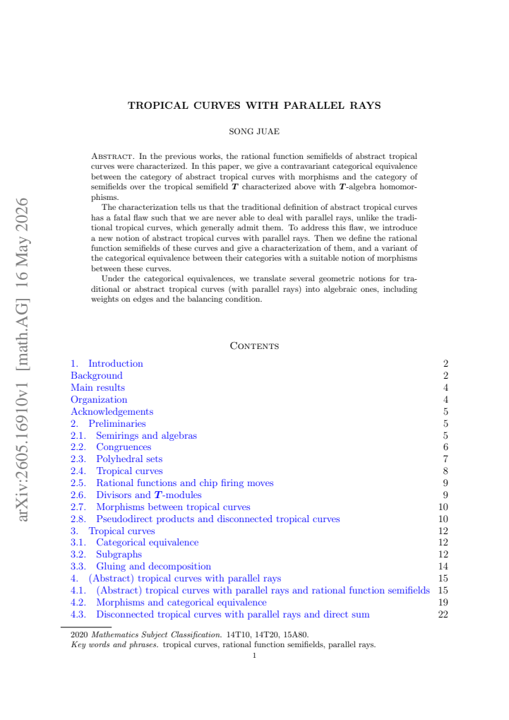 First page