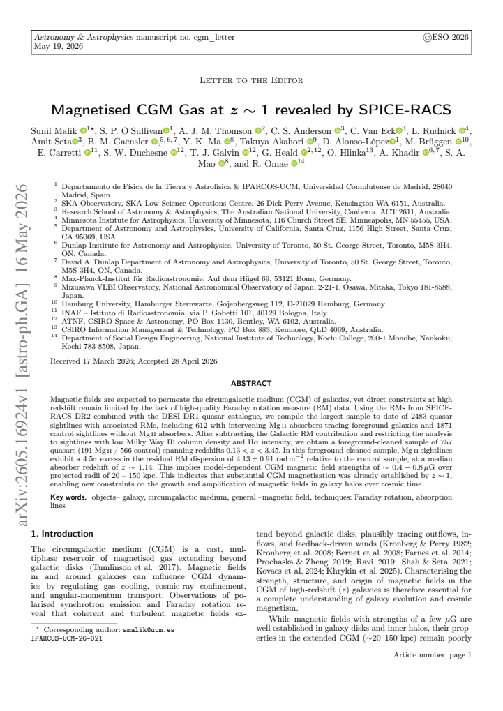 First page