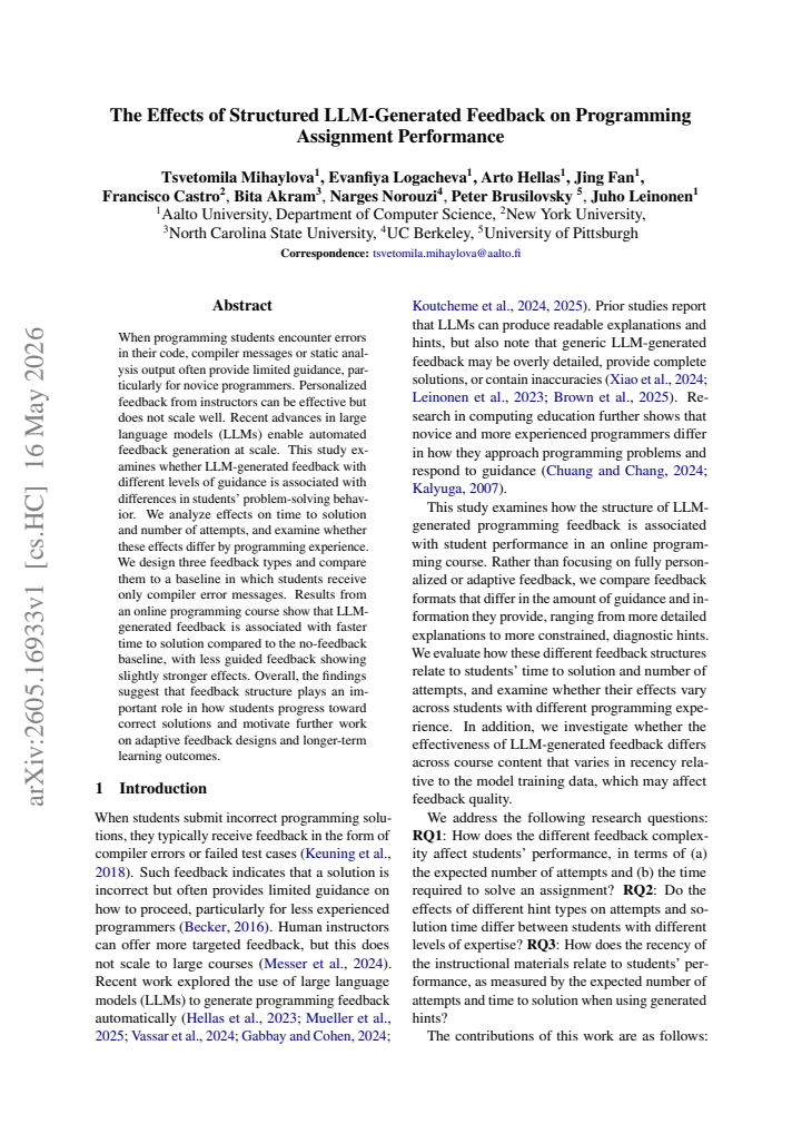 First page