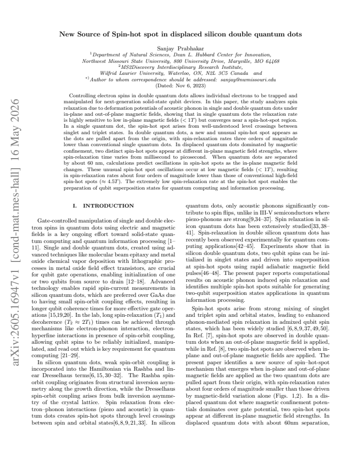 First page