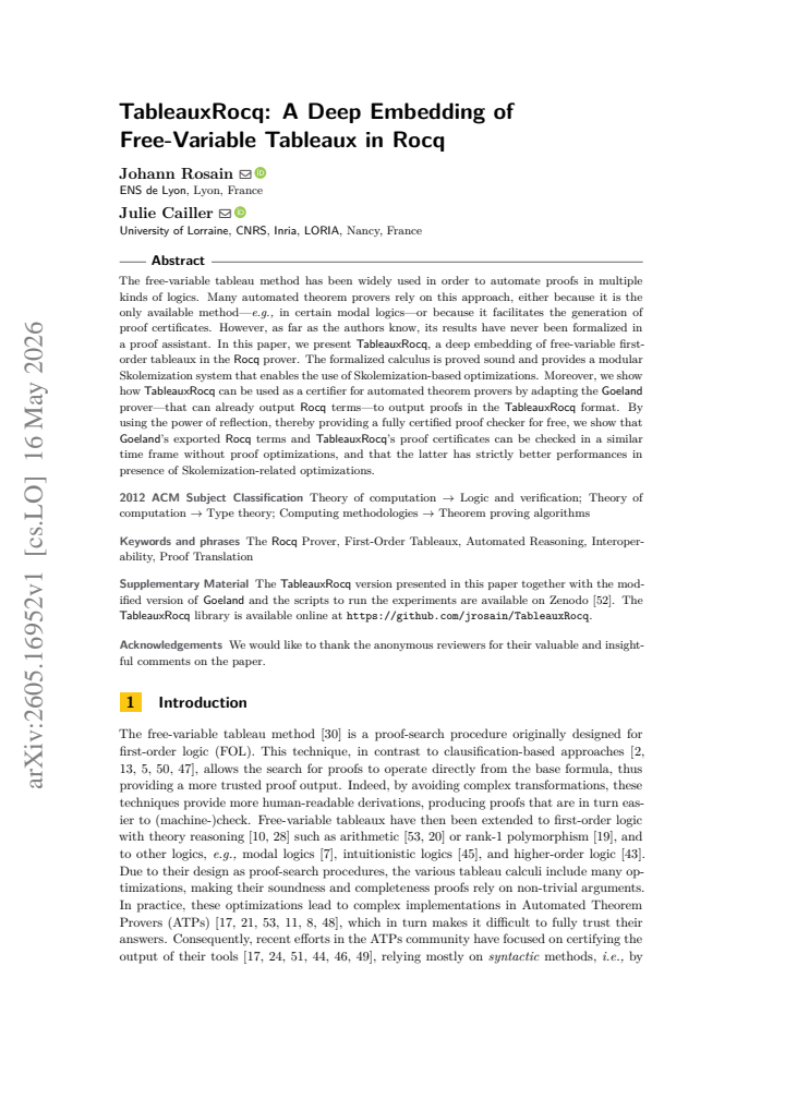 First page