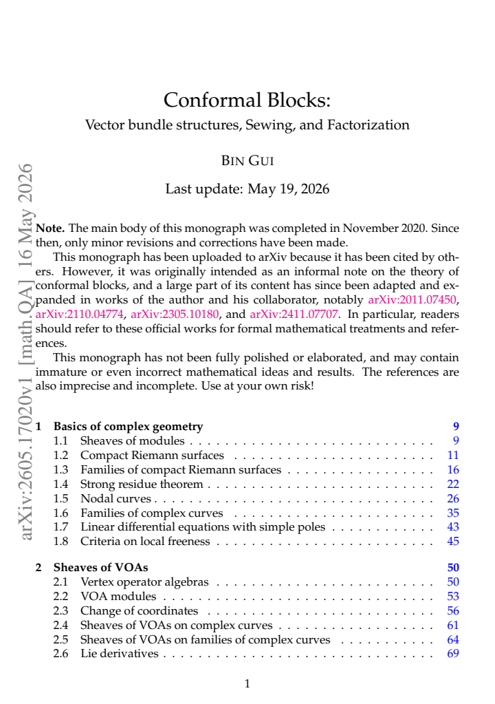 First page