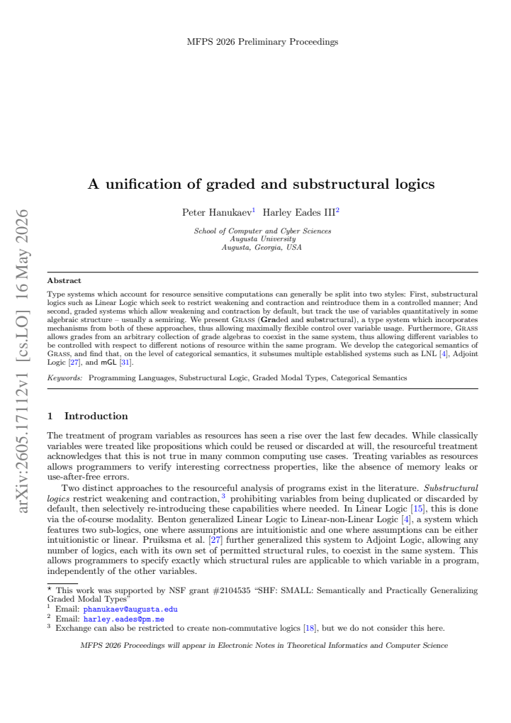 First page