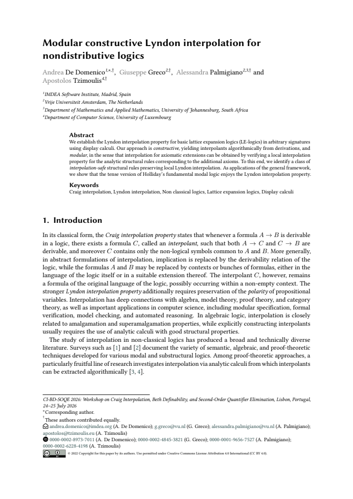 First page