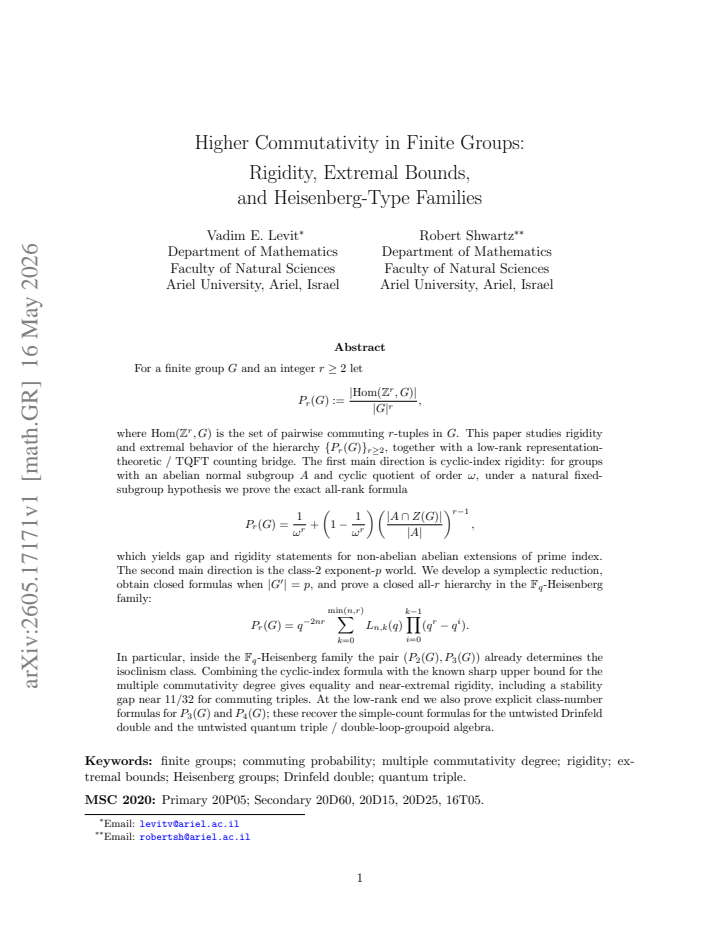 First page