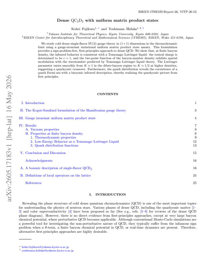 First page