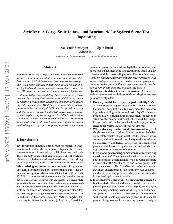 First page