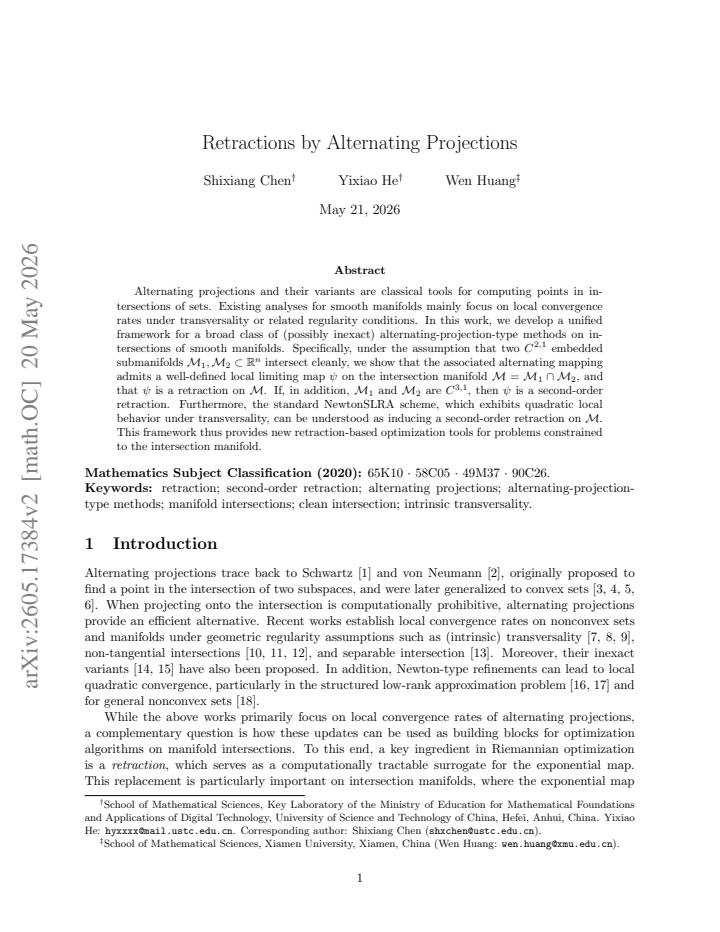 First page