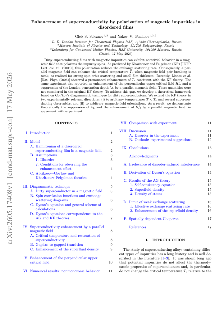 First page