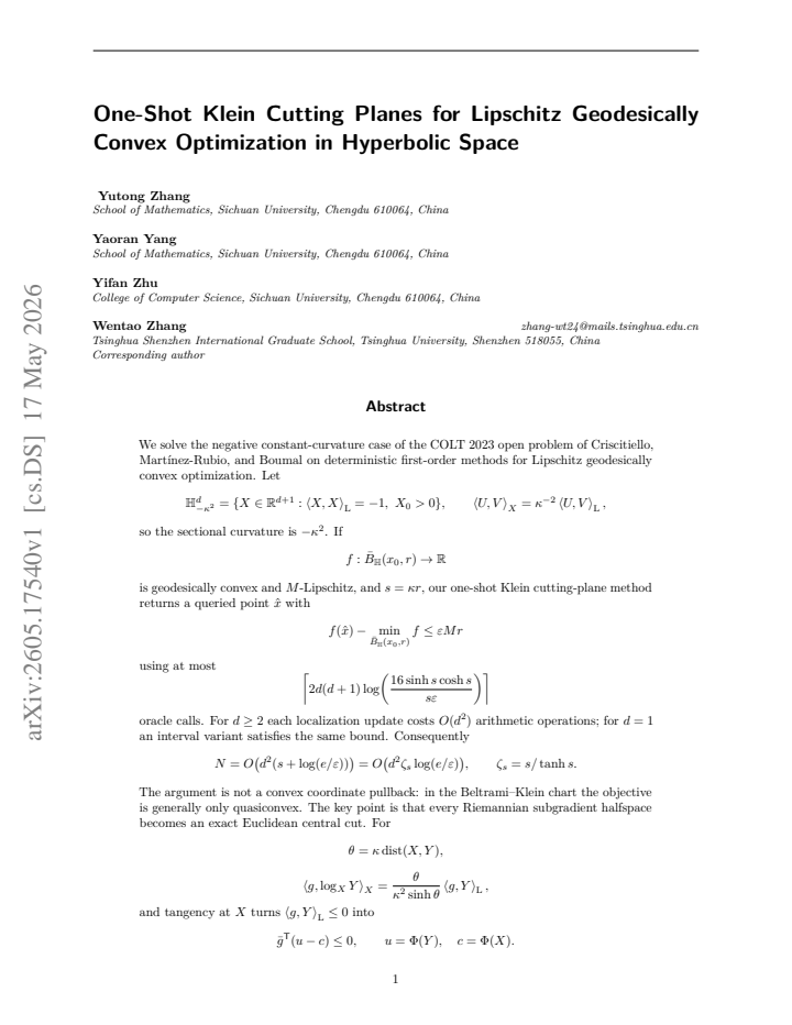 First page