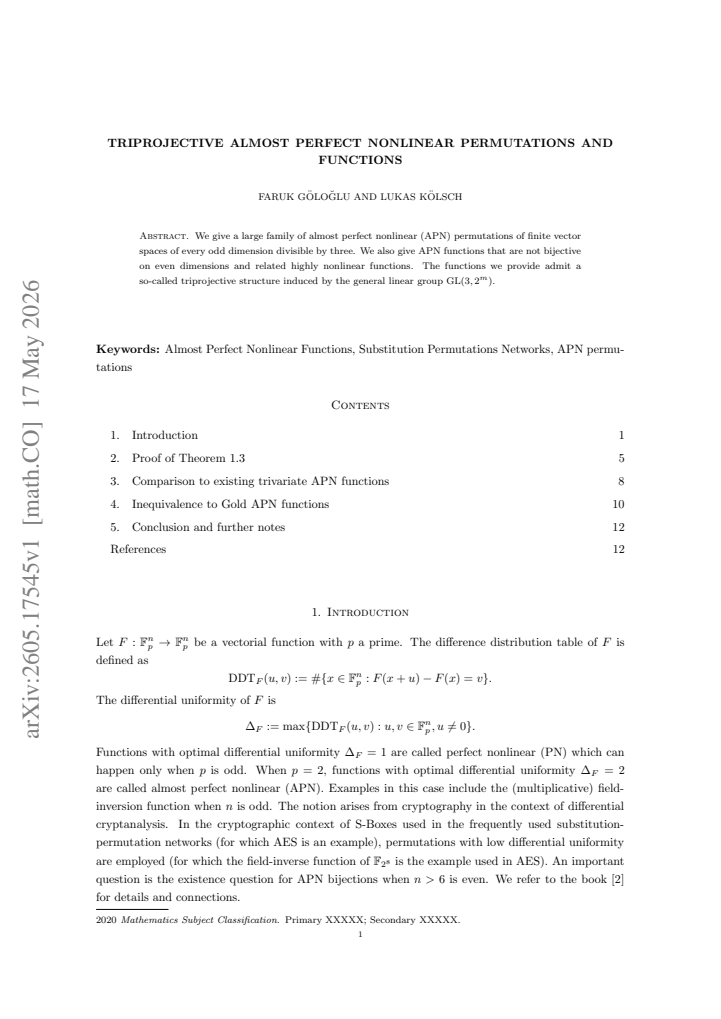 First page
