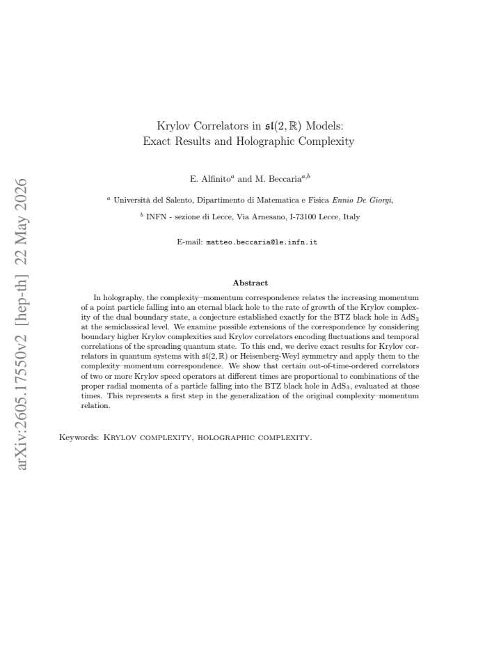 First page