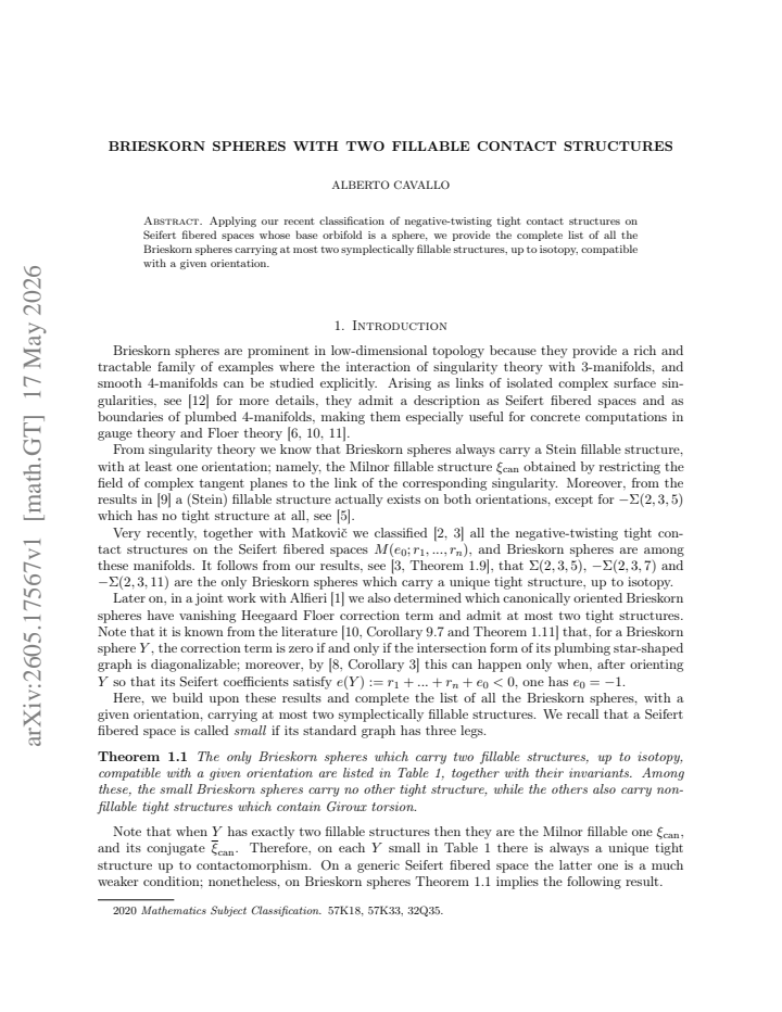 First page