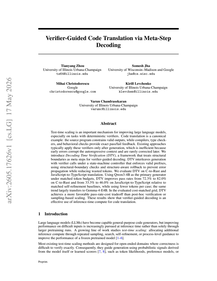 First page
