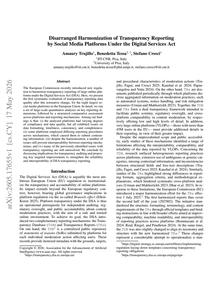 First page