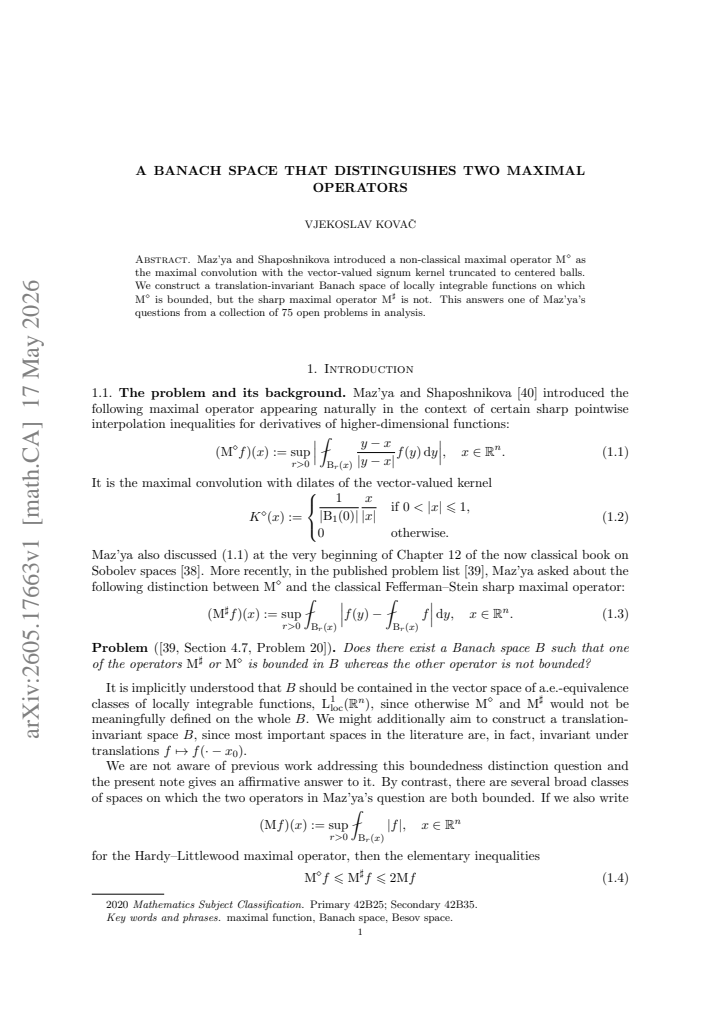 First page