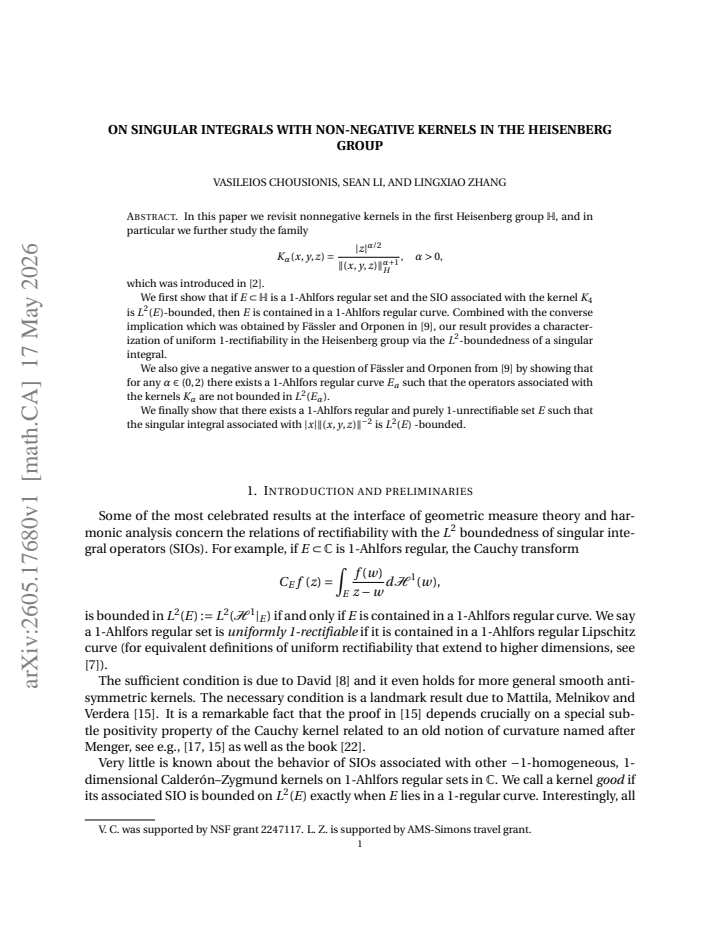 First page