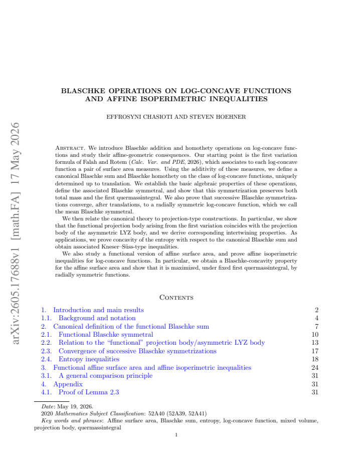 First page