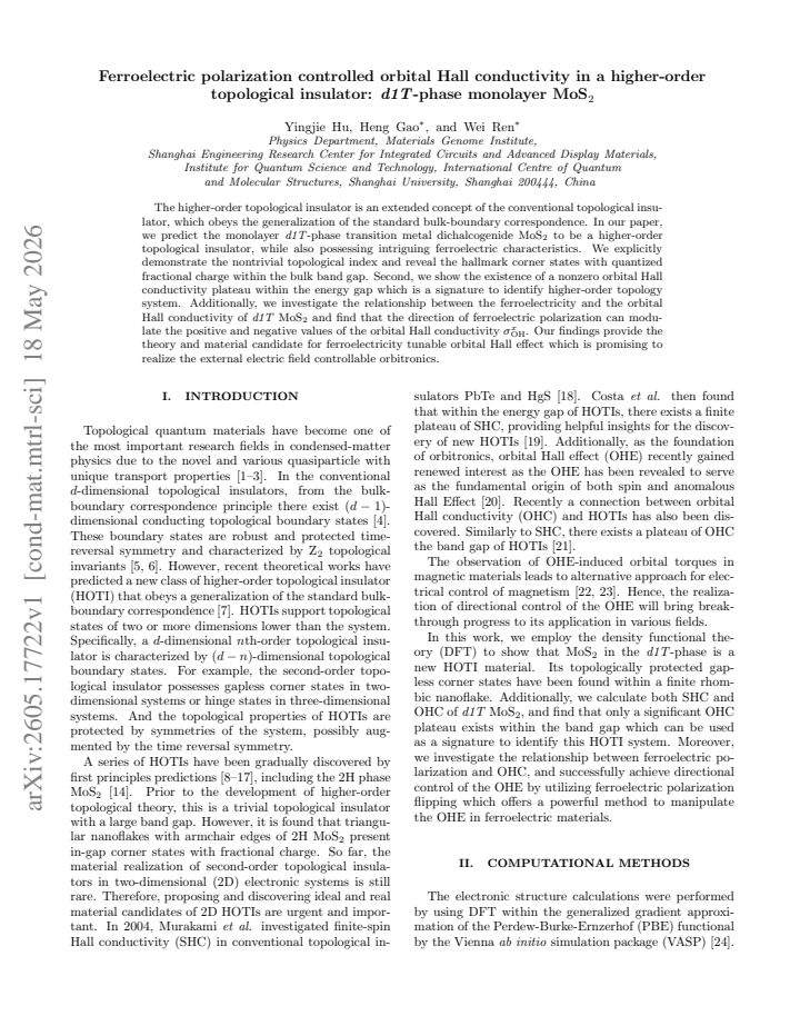 First page