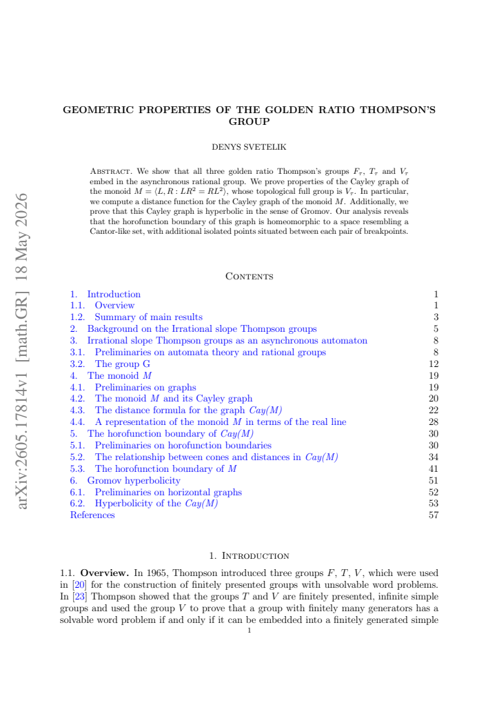 First page