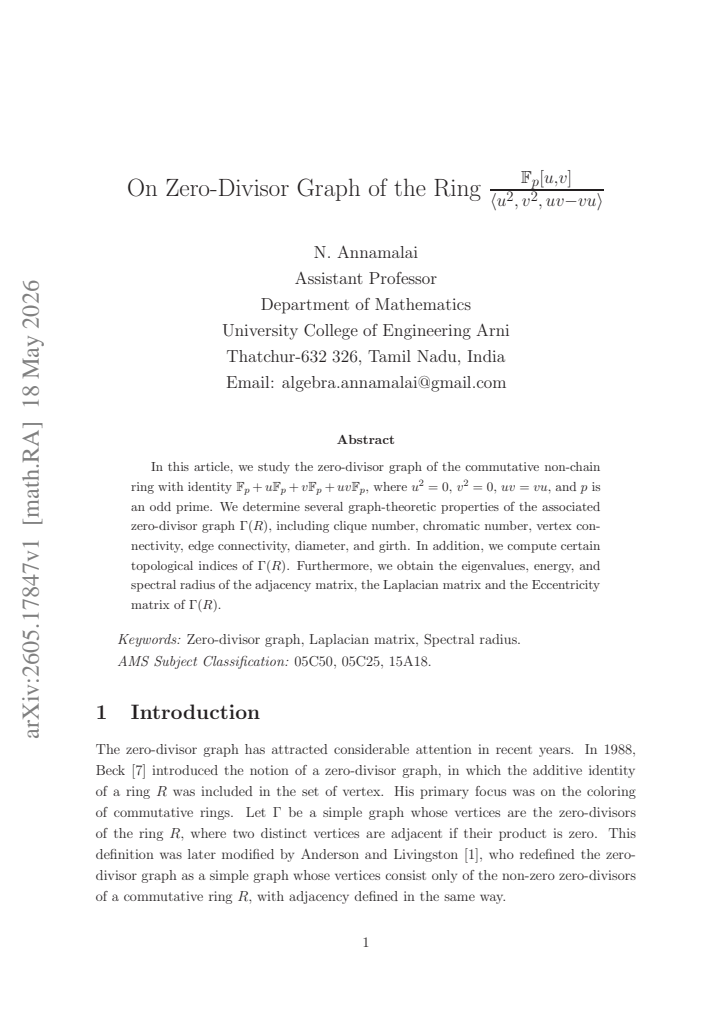 First page