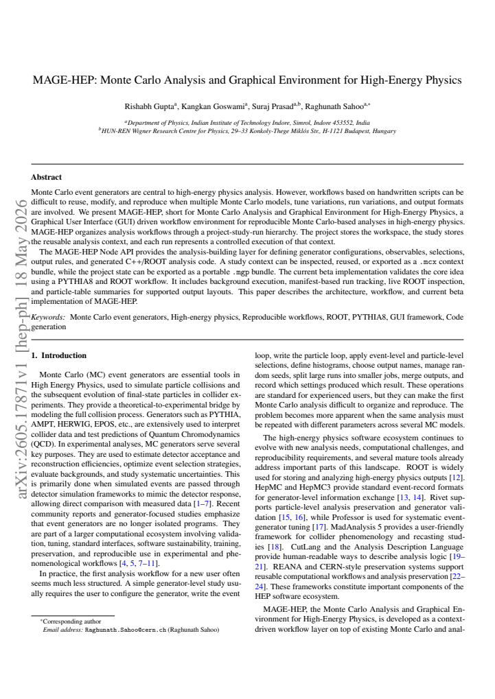 First page