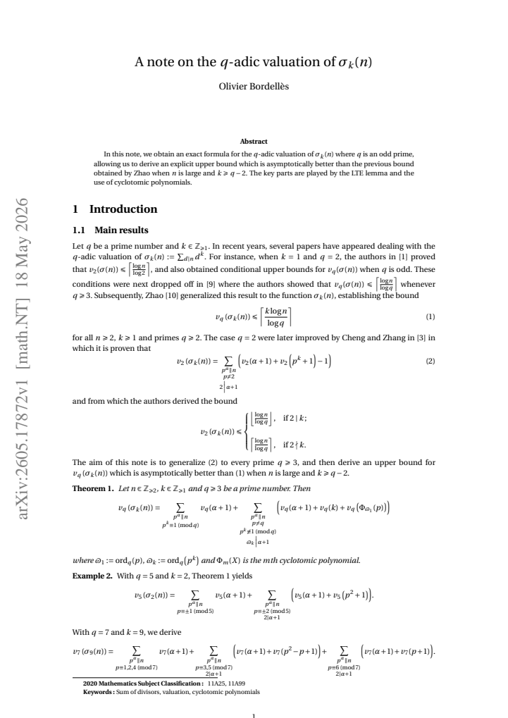 First page