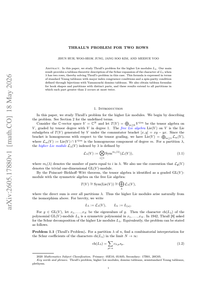 First page