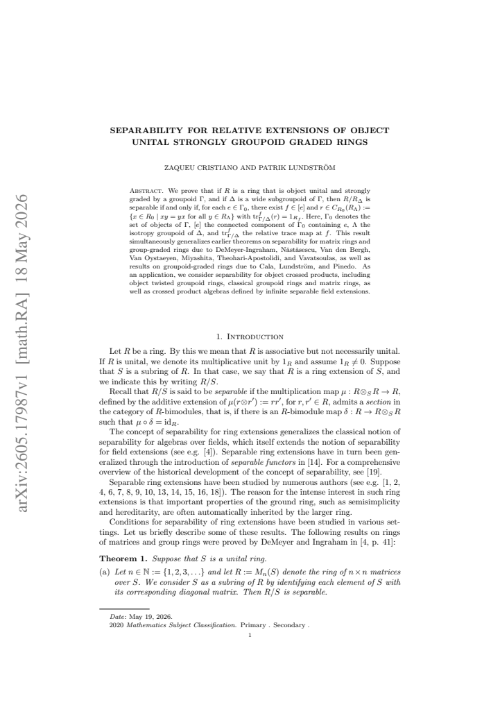 First page