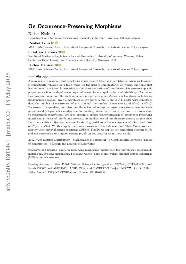 First page