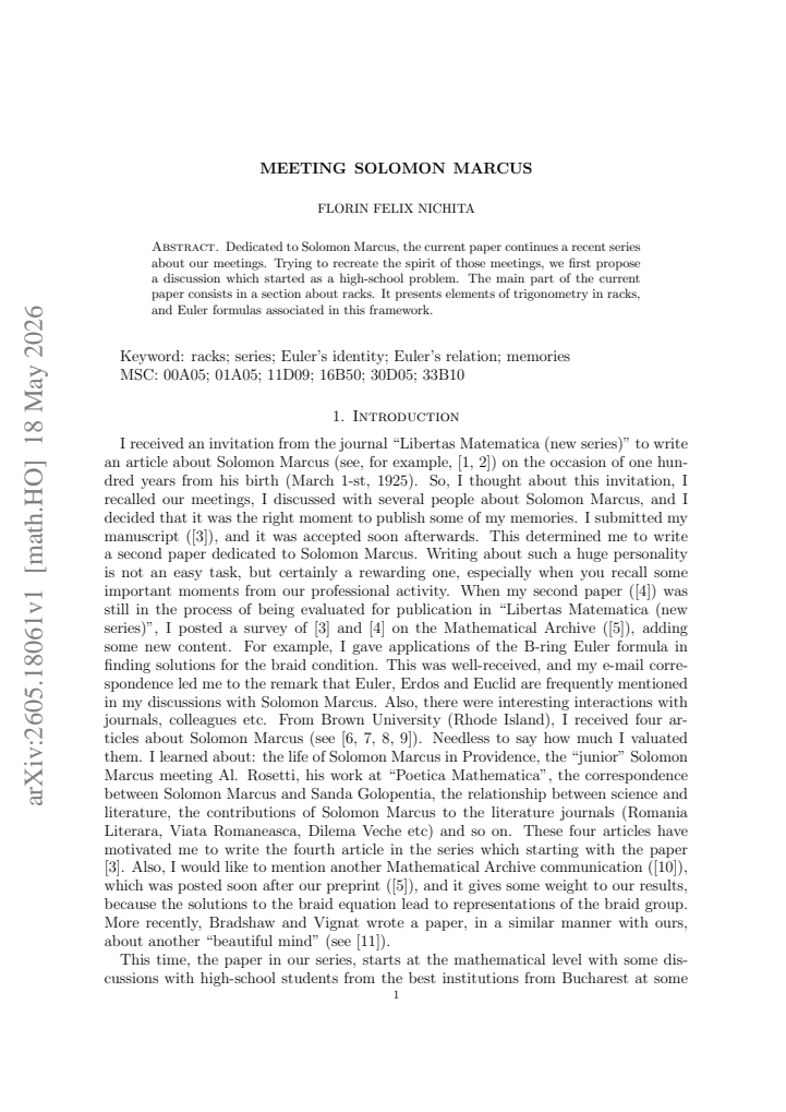 First page